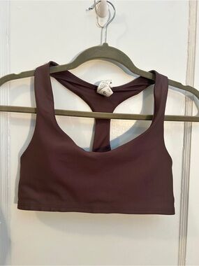 ALO Yoga Racerback Sports Bra - Plum